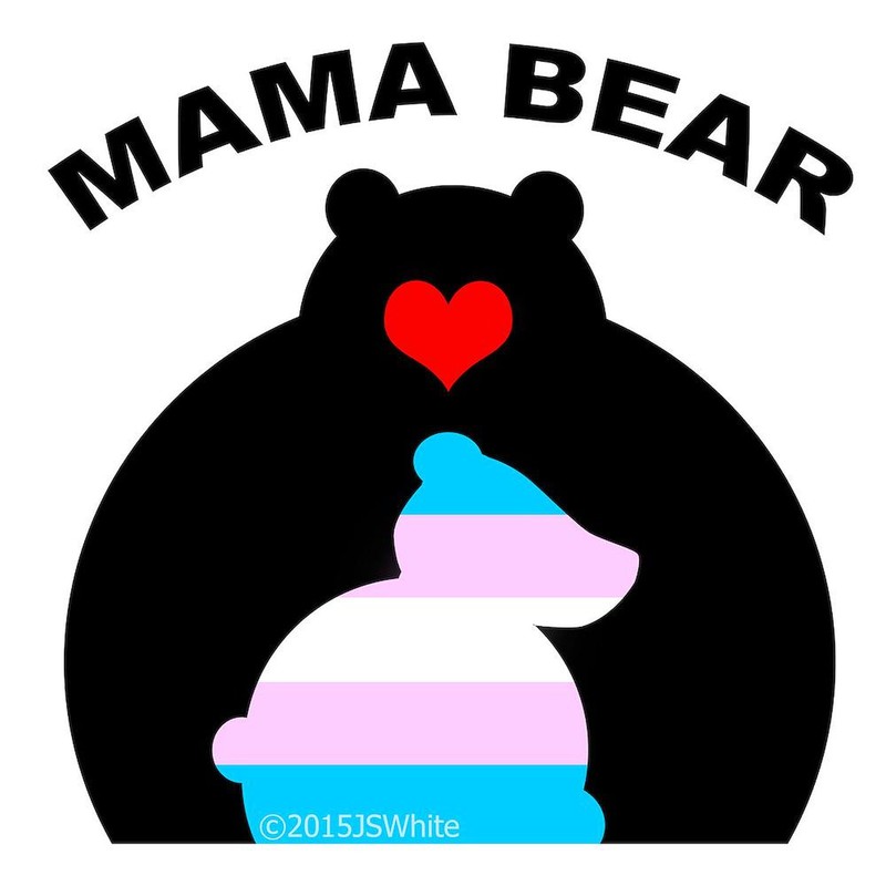 CafePress Mama Bear Trans Spiral Bound Journal Notebook, Personal Diary,