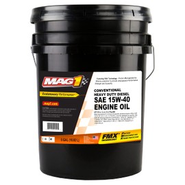 Mag 1 70015 Synthetic Blend 15W-40 CK-4 Heavy Duty Diesel Engine Oil - 5 Gallon
