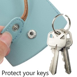 EXCEART 6 Fundas Para Llaves De Coche De Piel Sintética Extraíble Para Llaves Bolsa Portátil Para Llaves Bonita Para Llavero Portador De Llaves Para La Mayoría De Los Tipos De