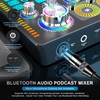 Professional Audio Mixer,Live Sound Card and Stereo Audio Interface,Bluetooth Sound