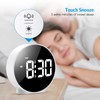 AMIR Alarm Clocks for Bedrooms, LED Electronic Clock, Small Desk