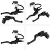 Qiilu Handlebar Motorcycle 22mm, Clutch Levers Brake Master Cylinder Universal