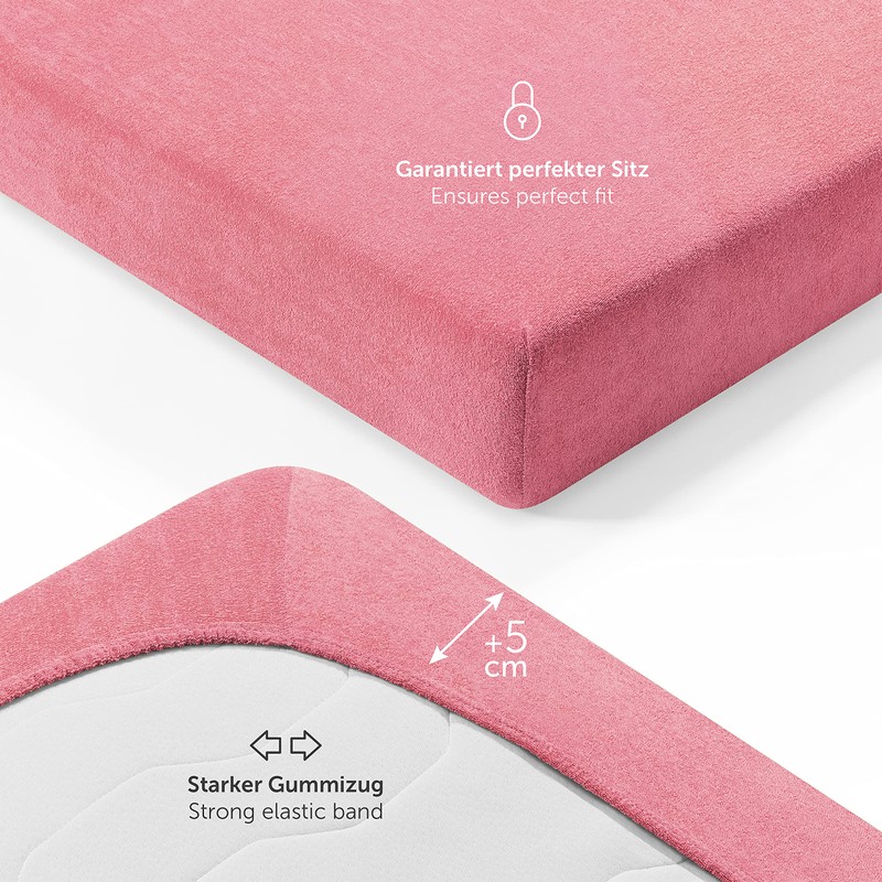 Laleni Terry Fitted Sheet 40 x 90 cm - Oeko-Tex