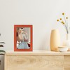 Lawrence Frames Metal and Enamel Picture Frame, Orange, 4x6