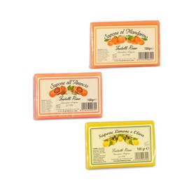 Seife Zitrusfrüchte, Zitrone/Mandarine/Orange, Naturseife, 3 Stück - 150 Gramm