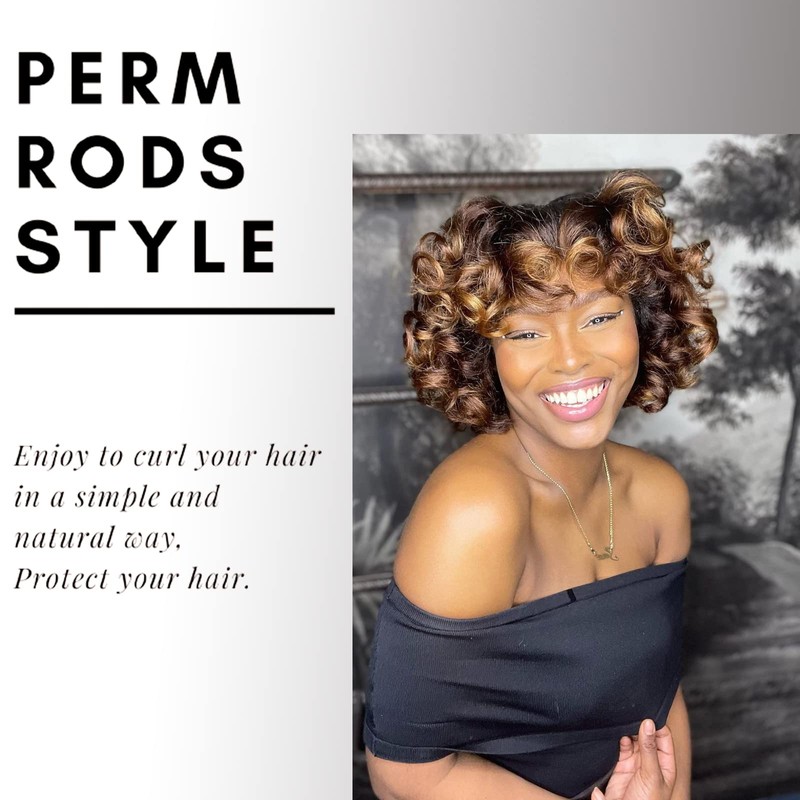 30 pcs Perm Rods, Large Hair Rollers Long Short Hair