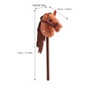 70cm Height Plush Horse Stick Toy Cute Expression 2 Sound