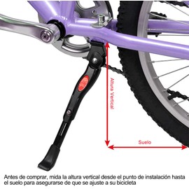 DEWEL Bicycle Stand for 18 20 Inch Bicycle Stand Children Height Adjustable Aluminium Alloy Centre Mount for Mountain Bike, Road Bike and Sports Bike etc