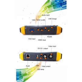 DiySecurityCameraWorld- 5 Inch CCTV Tester Monitor IV8W 8MP AHD 8MP TVI 8MP CVI CVBS Analog Security Camera Tester Video Monitor with PTZ Controller/UTP Cable Test/VGA HDMI Input