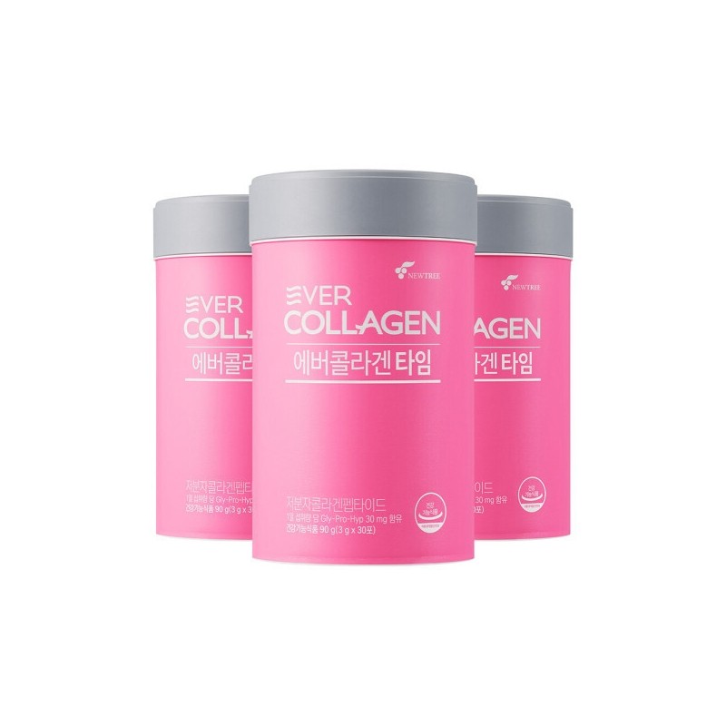 Ever Collagen Time 90 Days (30 Packets x 3 Bottles)