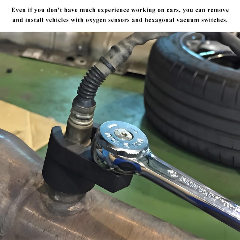 Offset Oxygen Sensor Socket, 3/8 Inch Drive by 7/8 Inch