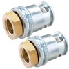 YSIL Locking Large Bore Air Chuck,1/4FNPT Closed Flow Tire Chuck