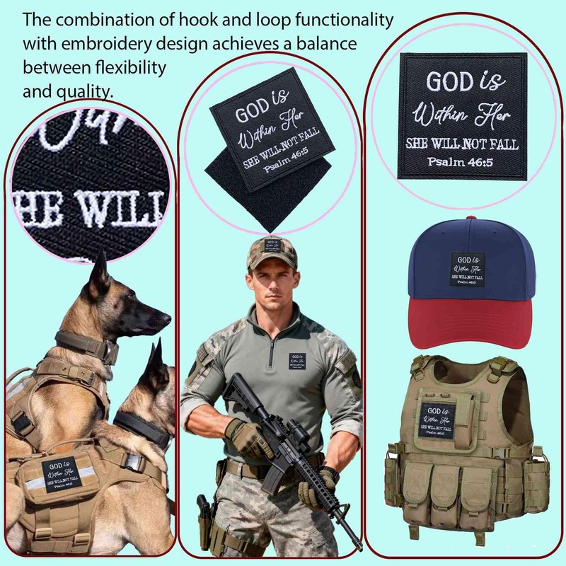 God is Within Her Psalm 46:5 Bible Verse Tactical Morale