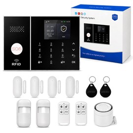 XUK DIY Alarm System for Home Security, 13-Piece Smart Home Alarm System