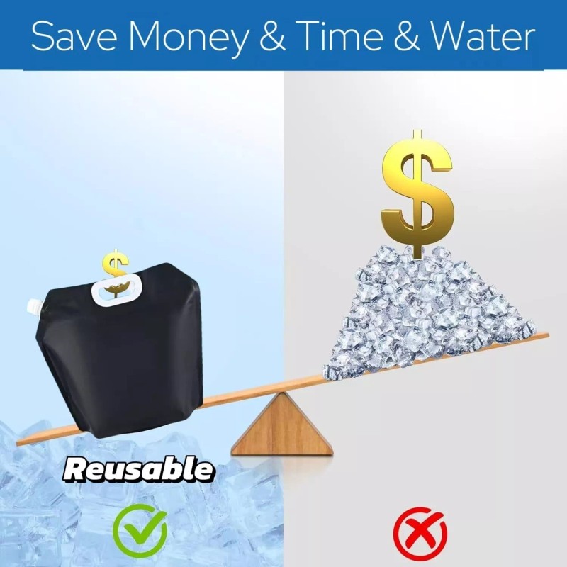 ARIESEE 5L Ice Bath Bags Set for Cold Plunge Therapy