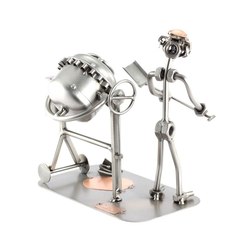 Steelman24 I Nuts and bolts sculpture Builder I Handmade ornaments