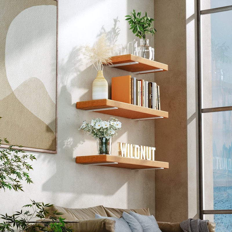 6 Pack Floating Shelf Bracket 10 Inch, Heavy Duty Hidden