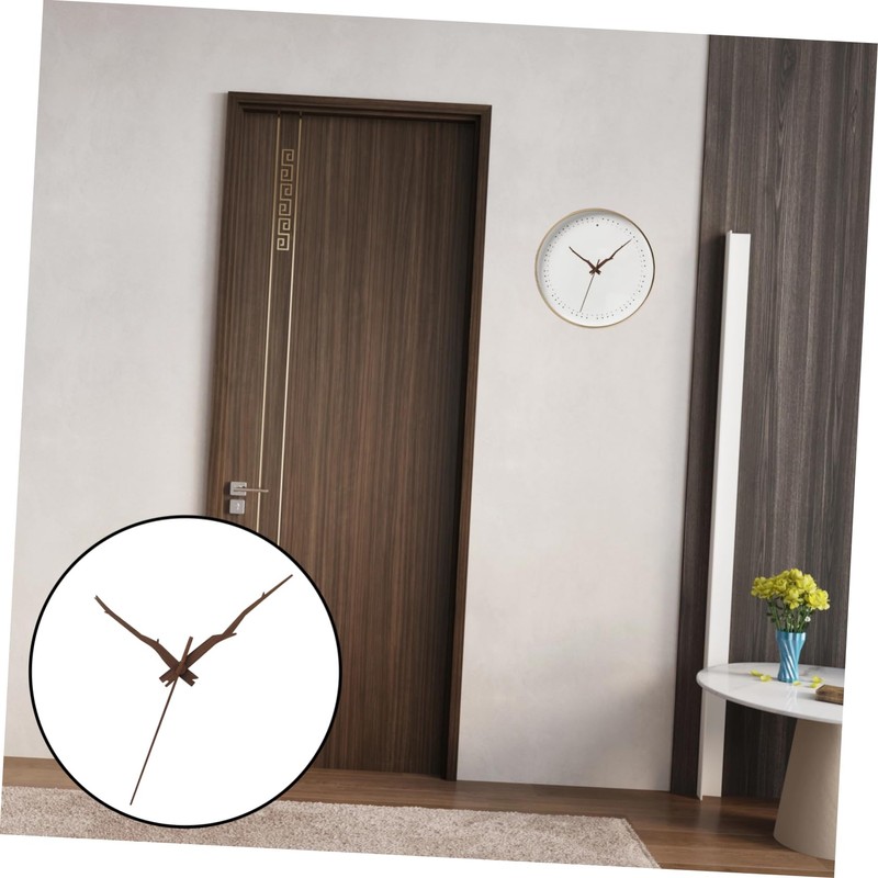 SHINEOFI 5 Sets Wooden Clock Hands Replacement DIY Repair Hands