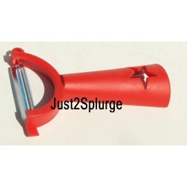Tupperware Universal Horizontal Healthy Heart Veggie Potato Peeler in Red