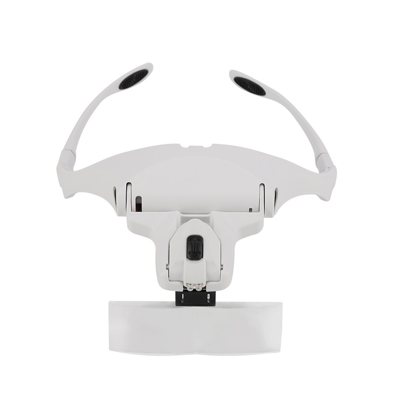 Hands Free Eyeglasses Bracket Magnifier with 5 Pcs Lenses Headband