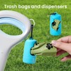 Portable Pooper Scooper with Bag Attachment, 19-Inch Handle, One-Handed Operation,