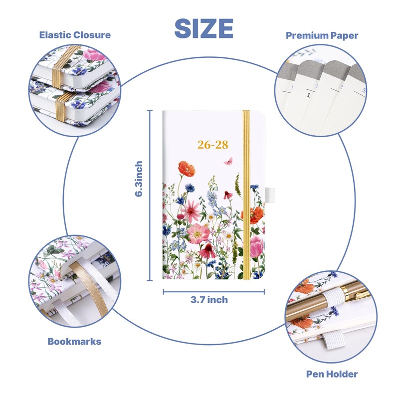2026-2029 Pocket Calendar - Pocket Planner from Jul. 2026 to