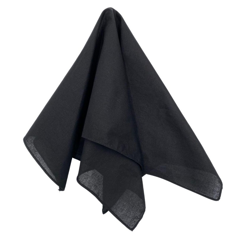 [MDSTYLE] 無地バンダナ 綿100% 56cm x 56cm メンズ レディース ハンカチ 三角巾