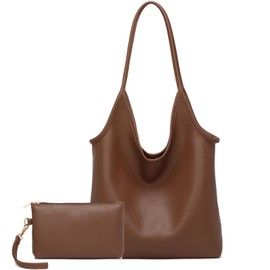 YAVCOOL Hobo Bags Purse for Women Soft Slouchy Hobo Shoulder Bag Designer Ladies Large Leather Everyday Handle Handbag