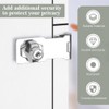 TOP-VIGOR 3 Inch Keyed Hasp Lock and Staple with Padlock,
