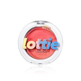 Lottie London Ombré Blush in Red Hot, Lightweight & High Pigmented Powder Blusher for a Healthy Flush of Natural, Buildable Color
