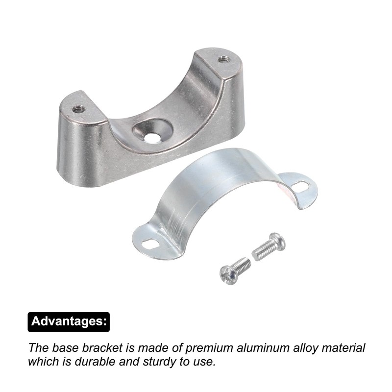 sourcing map 10Pcs Pipe Support Pipe Bracket Clamp for OD