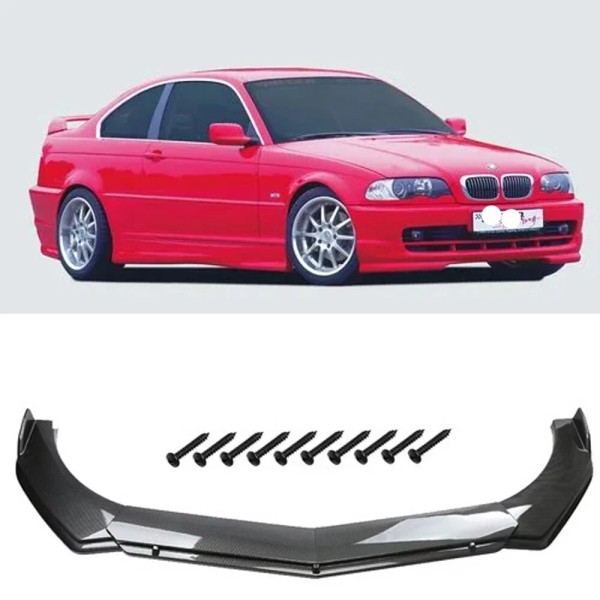 Unbranded Carbon Style Car Front Bumper Lip Chin Spoiler Splitter