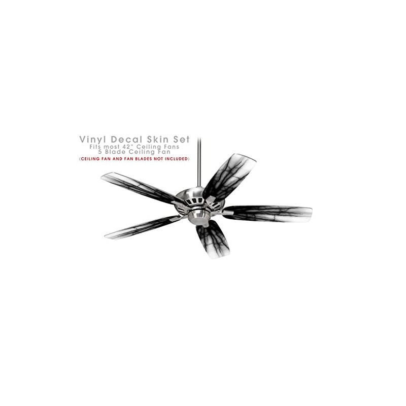 Lightning Black - Ceiling Fan Skin Kit fits most 42