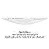 VGEUNA 12 Pieces Bent Glass Candle Bobeches, Candle Rings, Bobeches