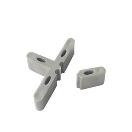 15mm Height Patio Leveling Spacer 15mm Slab Paver Leveling Clips Blue Color Outdoor Bricklaying Spacer with Breaking Point Become T Spacer Masonry Floor Spacer