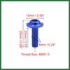 Motoforti 20pcs M6 X 20mm Blue Aluminum Alloy Motorcycle Hex
