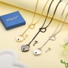 RWQIAN Adjustable Slip Chain Women's Heart/O-Ring/Lock Slip Chain Punk Gothic