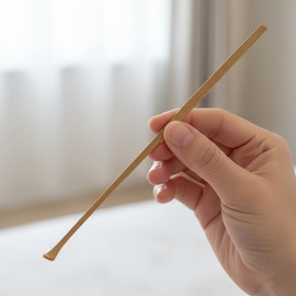 Morikuru TK07-01 Bamboo Ear Brush, Smoke, 5.7 inches (14.5 cm), Bamboo Ear Scraper, Lightweight, Thin, Set of 2
