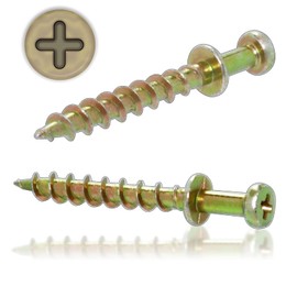 Ansoon 50pcs Bear Claw Double-Headed Wall Picture Screws, 4-in-1 Picture Hanging Hooks for D-Rings, Sawtooth, Wire and Keyholes Holding Up to 30 Pounds for Hang Frames Mirrors and More