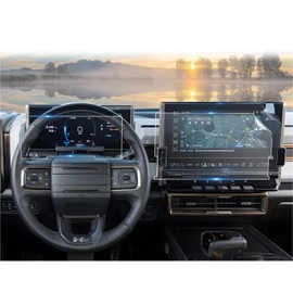 CDEFG 2 Pack Hummer EV Screen Protectors, 13.4" Touchscreen & 12.3" Digital Gauge, for GMC Hummer EV 2X, 3X 2022 2023 2024 2025 Accessories, 4 Nano Film Protectors