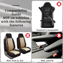 Frienda 26 Pcs Boho Car Seat Covers Full Set Stripe Steering Wheel Cover Seat Boho Accessories Mats Hippie Belt Cover Armrest Crystal Hanging Ornament Holders Fits for Car