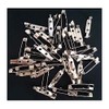 HAND ® 100 Pcs 20mm Silver Brooch Back Bar Pins/Name