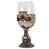 SUMMIT COLLECTION Underworld Upside Down Ossuary Skull Wine Goblet Glass