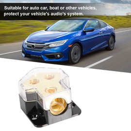 Distribución de la fuente de alimentación de audio de coche plástico de aleación de KIMISS 1 * 1GA en 2 * 4GA hacia fuera Splitter de bloque