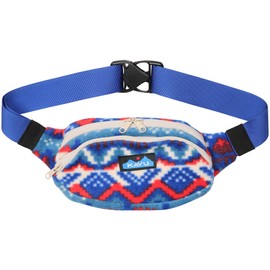 KAVU Polar Spectator Belt Bag Fleece Hip Fanny Pack-8Bit Knit