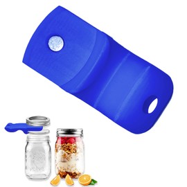 Mason Jar Opener Canning Tool,Canning Jar Opener, Releases Vacuum Seal on Wide Mouth and Regular Mouth Lids,Magnetic Jar Lid Lifter for Canning. Pickling and Home Food Storage (Dark Blue)