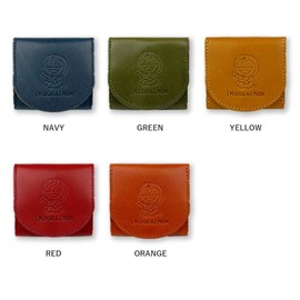 (dor-52) Doraemon, Box Type, Coin Purse, Coin Purse, Made in Japan, Tochigi Leather x Himeji Leather, NAVY