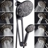 AQUABAR High-Pressure 48-mode 3-way Shower Spa Combo with Adjustable 18"
