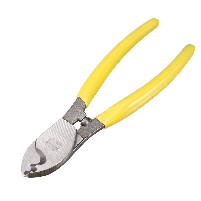 Sourcingmap Yellow Handle Wire Cable Cutting Plier Cutter Stripper