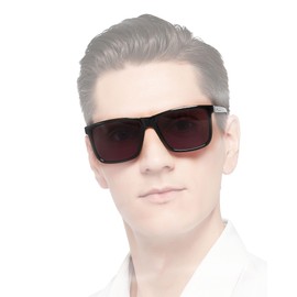 MARE AZZURO Extra Large Reading Sunglasses 1.5 Men, UV Protection Oversized Square Outdoor Sun Readers, Black XL reader sunglasses 1.00 1.25 1.50 1.75 2.00 2.25 2.50 2.75 3.00 3.50 4.00